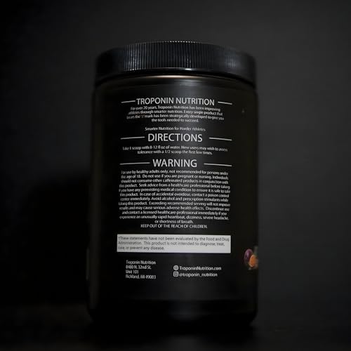 Troponin WTF Pre-Workout scoop dissolving in water for quick mix and pumps.