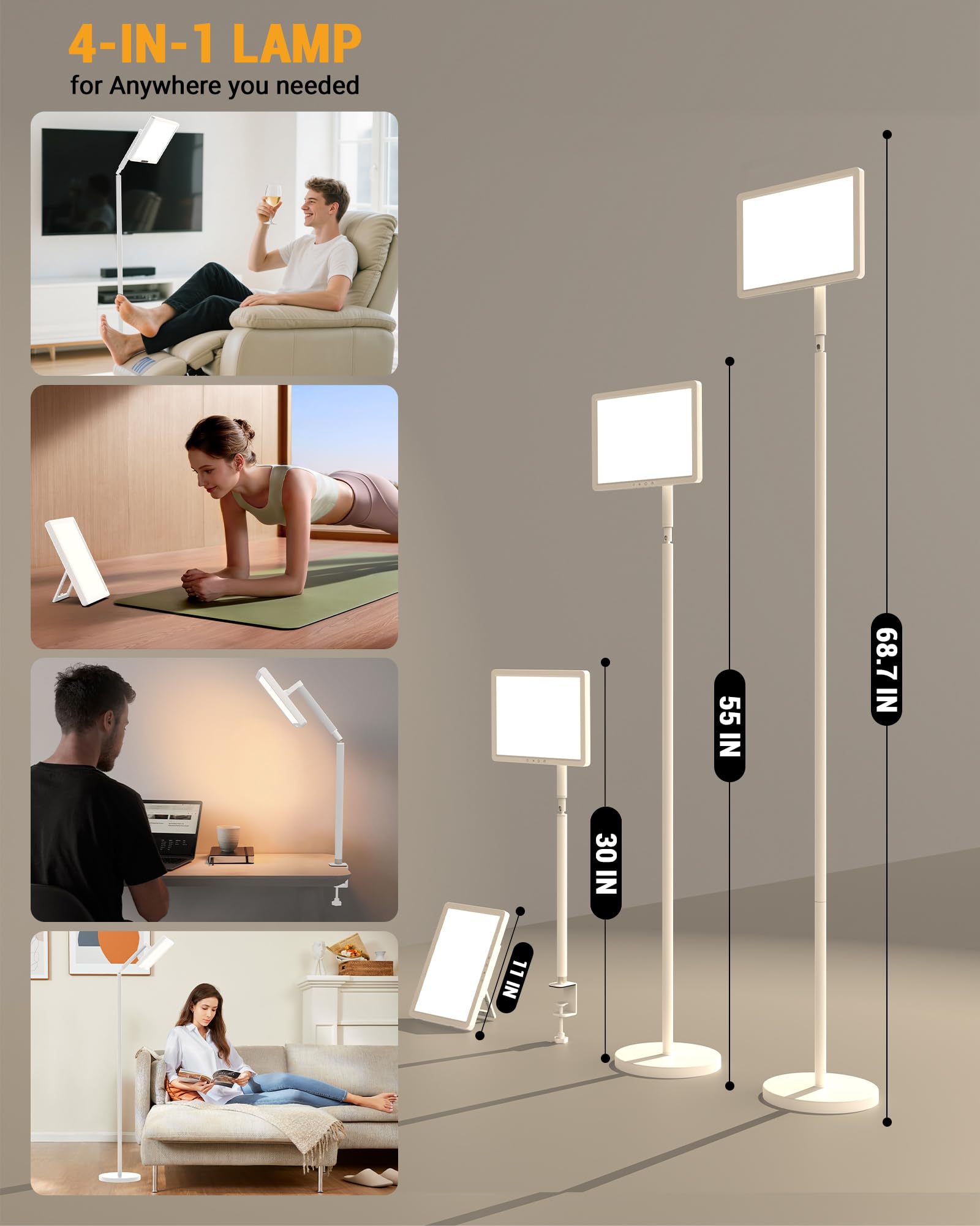 TroupePal compact design fits easily on floors, desks, or bedside tables.
