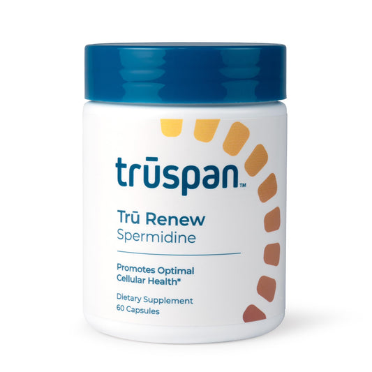 TRŪSPAN Tru Renew Spermidine capsules bottle front for daily cellular support