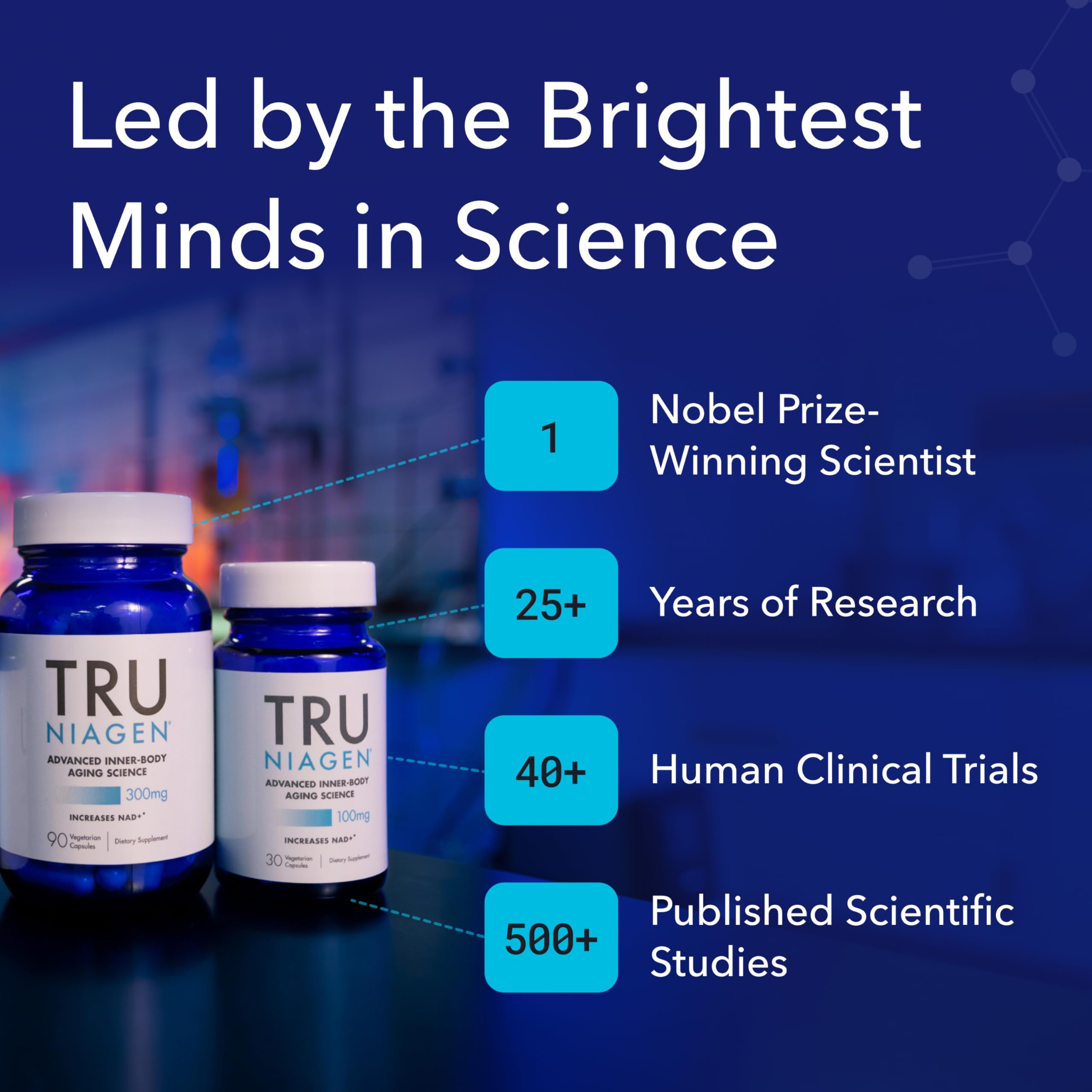TRU NIAGEN Beauty NAD+ Vitamin E and grape seed extract for resilience.