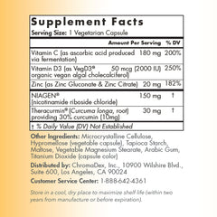 TRU NIAGEN Immune packaging shot highlighting NAD plus support