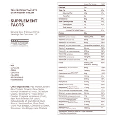 TRU Supplements brown rice and pea protein blend bag, versatile vegan mix