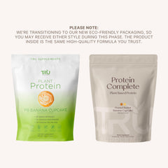 TRU Supplements protein shake glass presents smooth texture for vegan diets