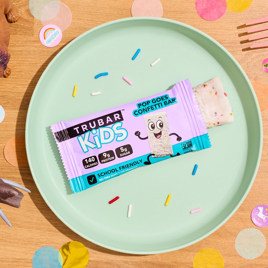 TRUBAR Kids plant-based ingredients including brown rice and pea protein