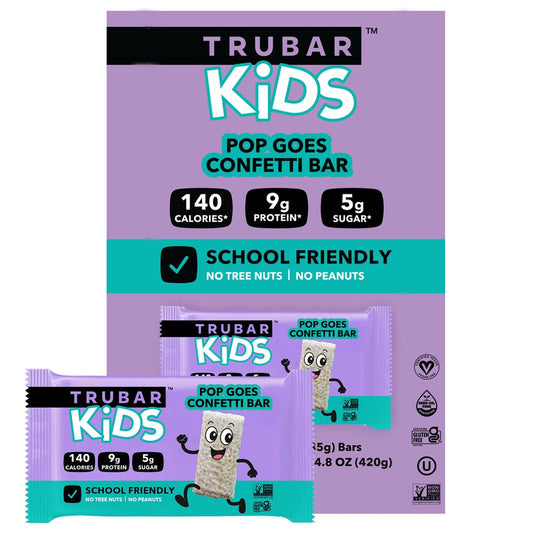 TRUBAR Kids Pop Goes Confetti packfront for school lunches