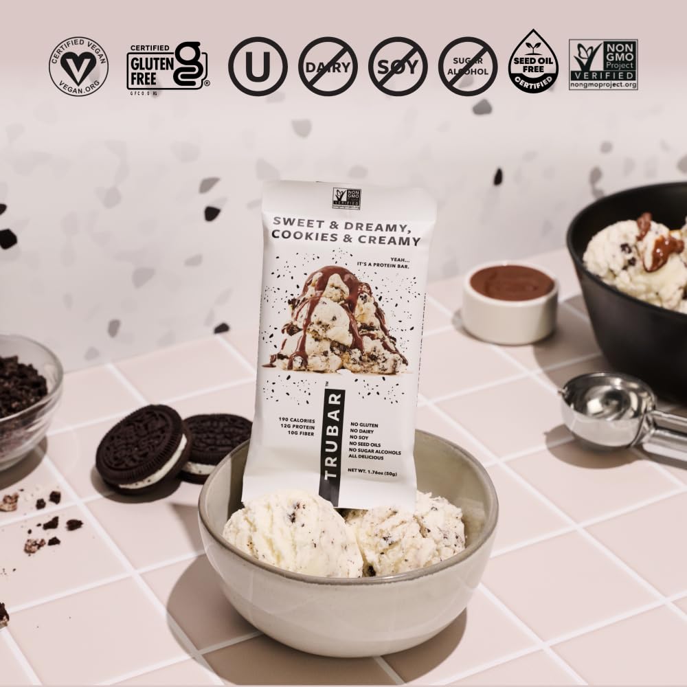 TRUBAR on-the-go snack packaging image, ideal for busy days.