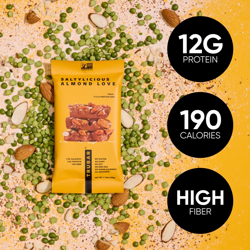 TRUBAR Vegan Protein Bar 12g protein, plant-based nutrition for active days.