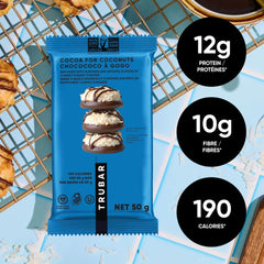 TRUBAR vegan protein bar 12g protein – per bar supports daily activity.