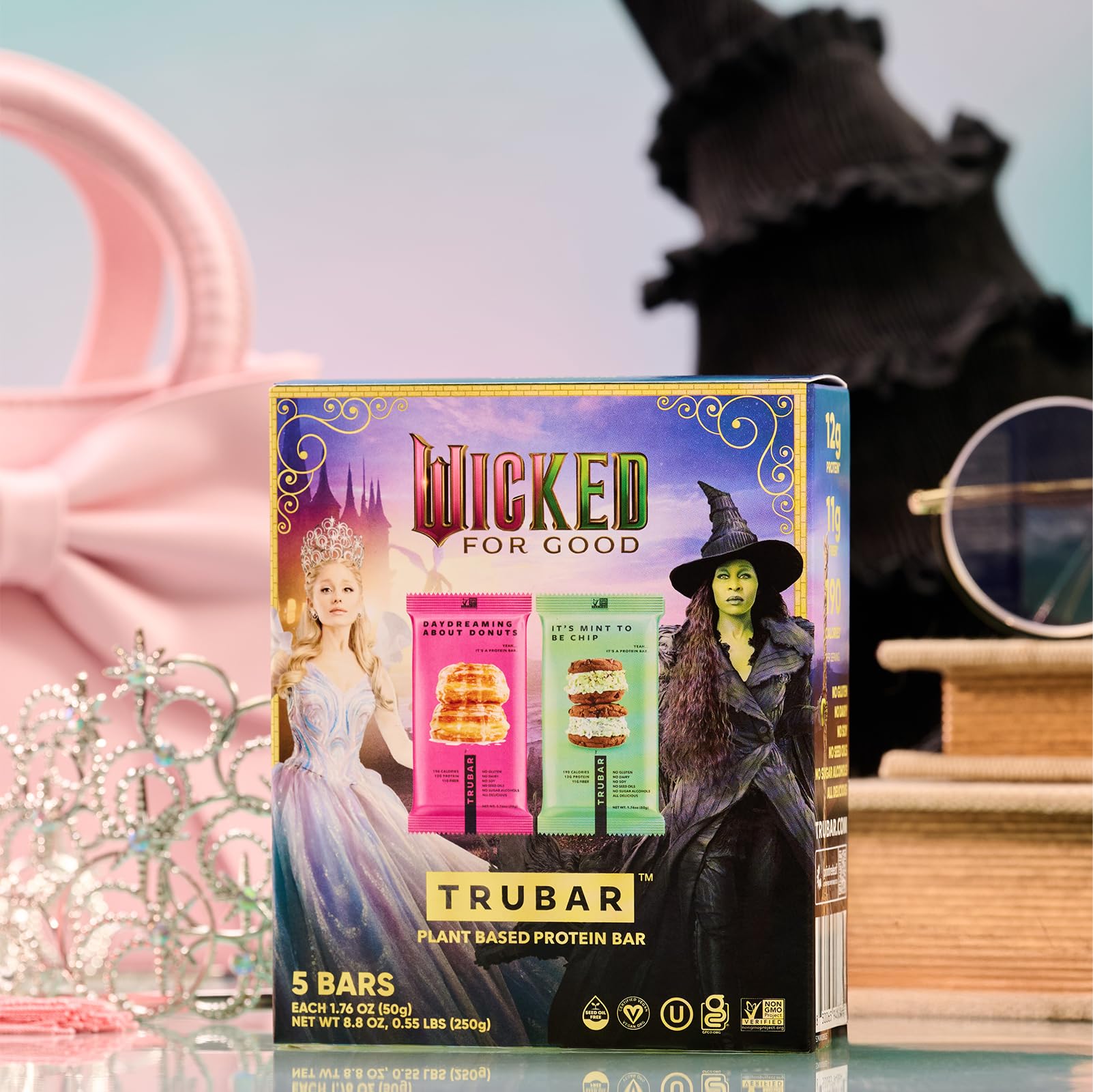 TRUBAR Wicked variety-pack packaging shown, ready-to-eat snack for busy days
