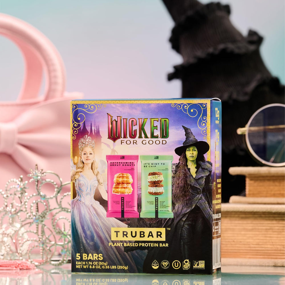 TRUBAR Wicked variety-pack packaging shown, ready-to-eat snack for busy days