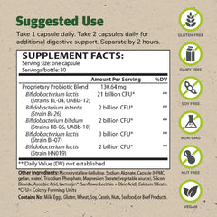 TruBifido bottle back label details ingredients and usage guidance for informed daily probiotic use.