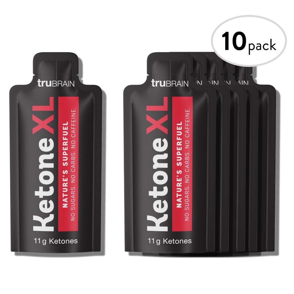 TruBrain Ketone XL shot on a work desk suggesting focus