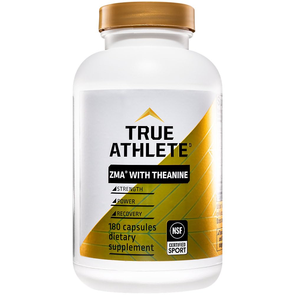 Closeup of the True Athlete label highlighting gluten-free formula