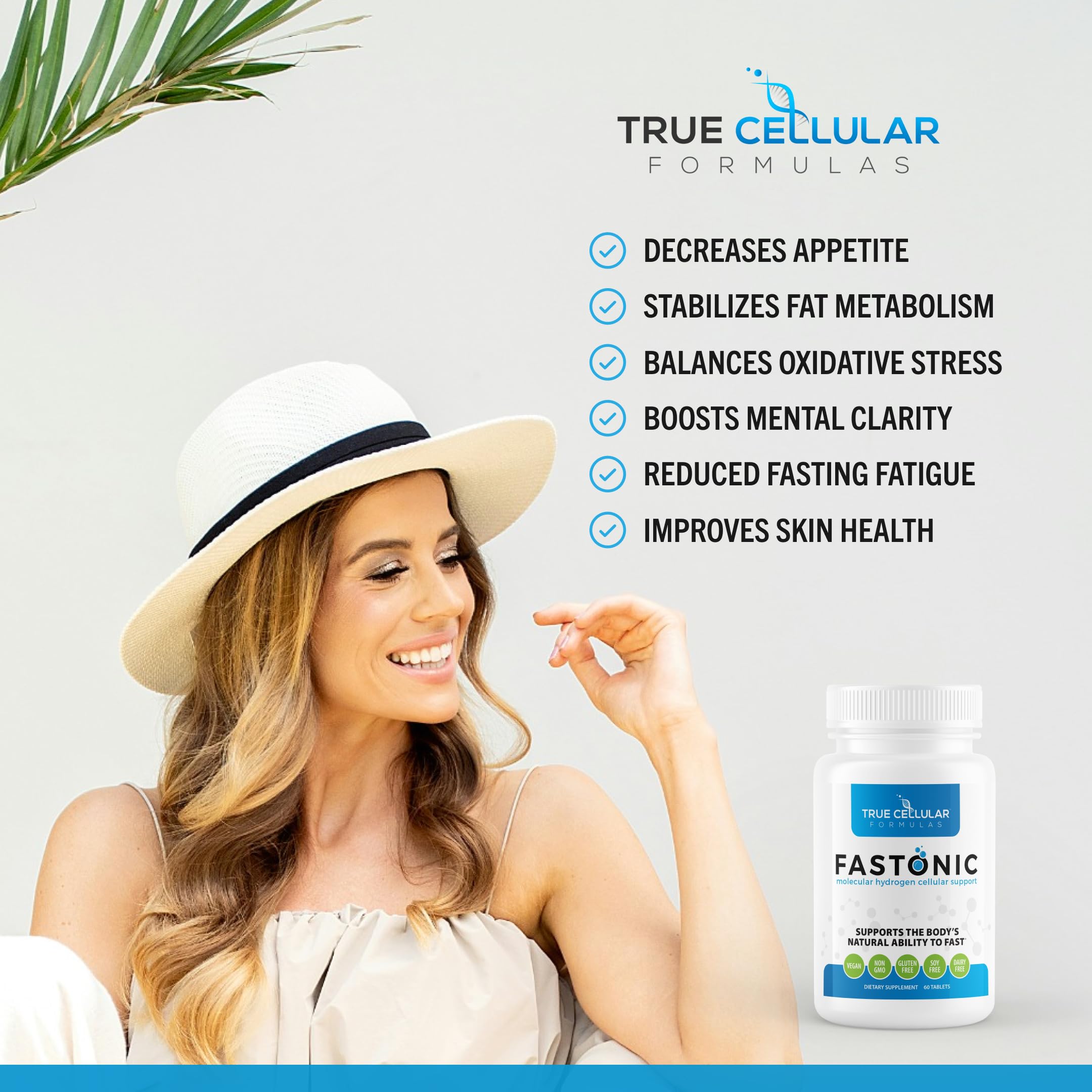 True Cellular Formulas Fastonic soy-free icon signals clean, allergen-free nutrition