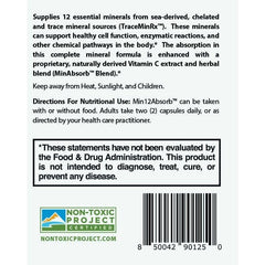 True Cellular Formulas MIN12Absorb acerola cherry infusion emphasizes absorption-enhancing ingredients.