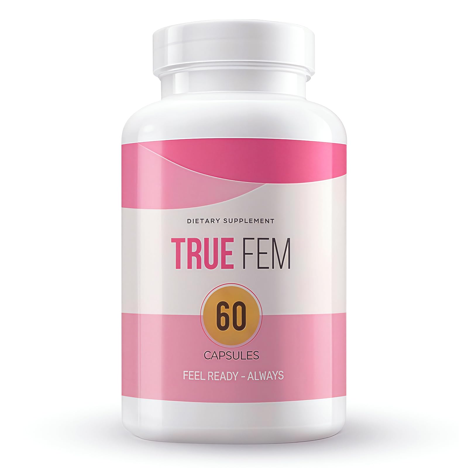 TRUE FEM 13-in-1 bottle front for daily vegan balance