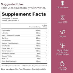 TRUE FEM 13-in-1 daily-use pour demonstrating ease of regimen