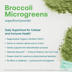 True Grace broccoli microgreens powder jar close-up