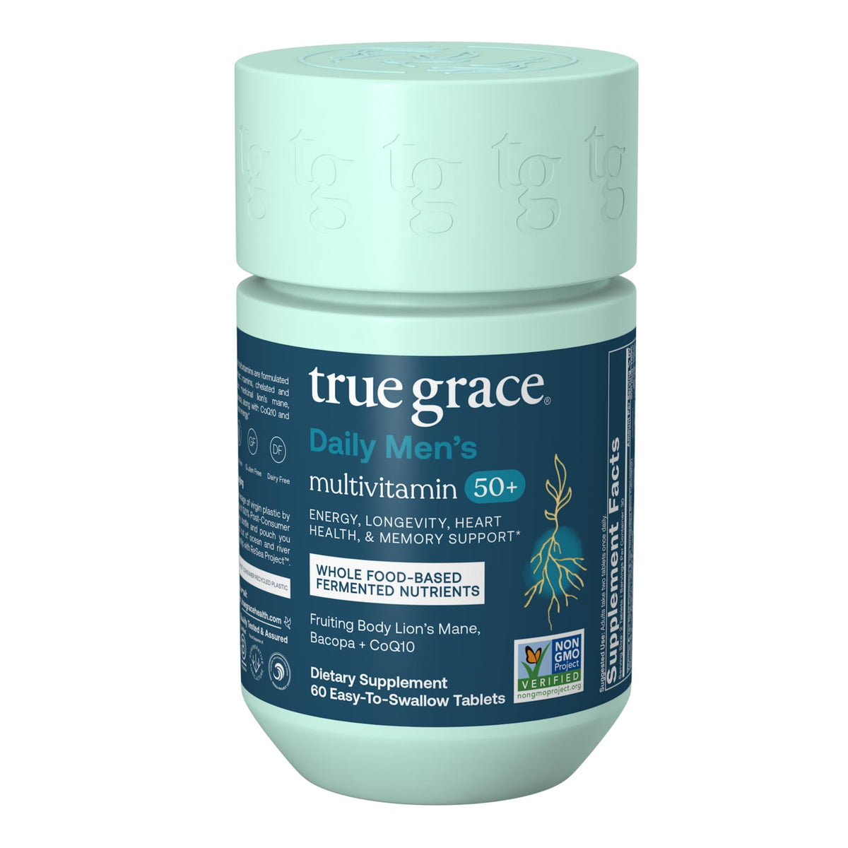 True Grace Daily Men’s Multivitamin bottle front view showing daily wellness intent