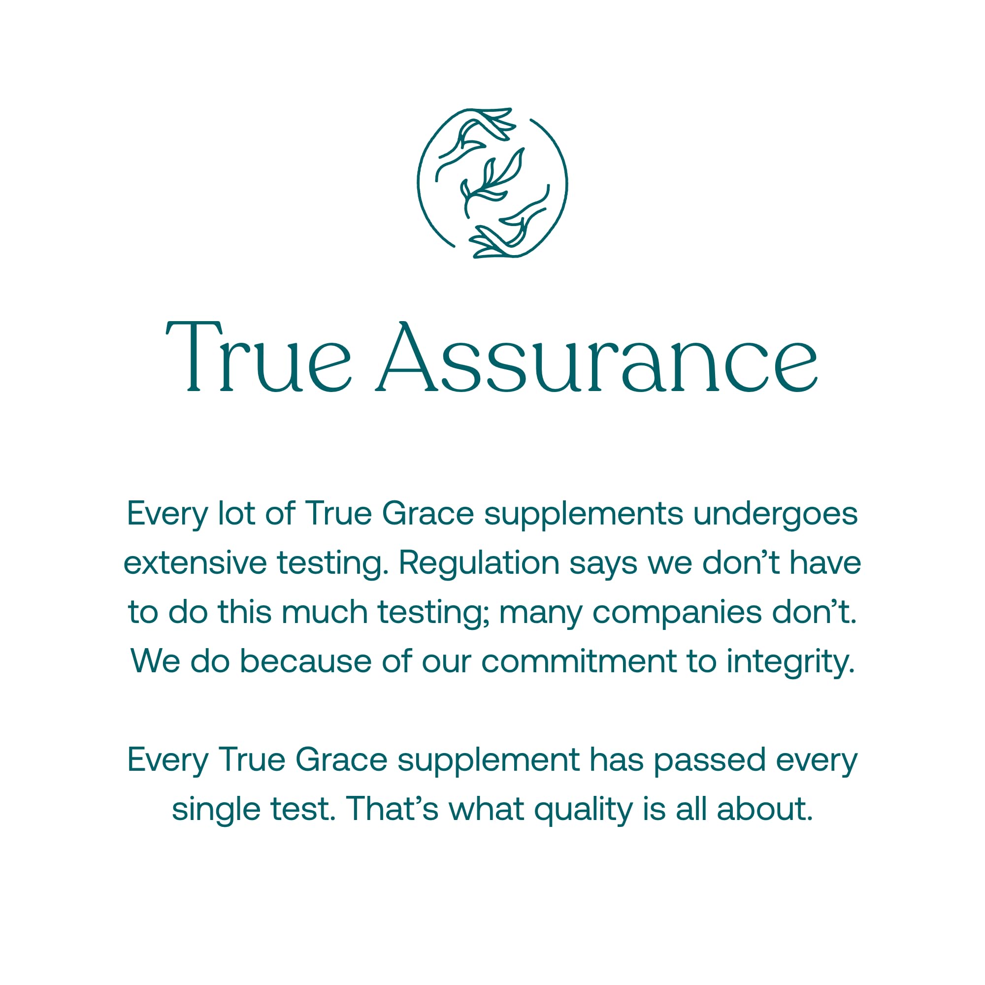 True Grace recycling-focused packaging image promoting eco-friendly health choices.