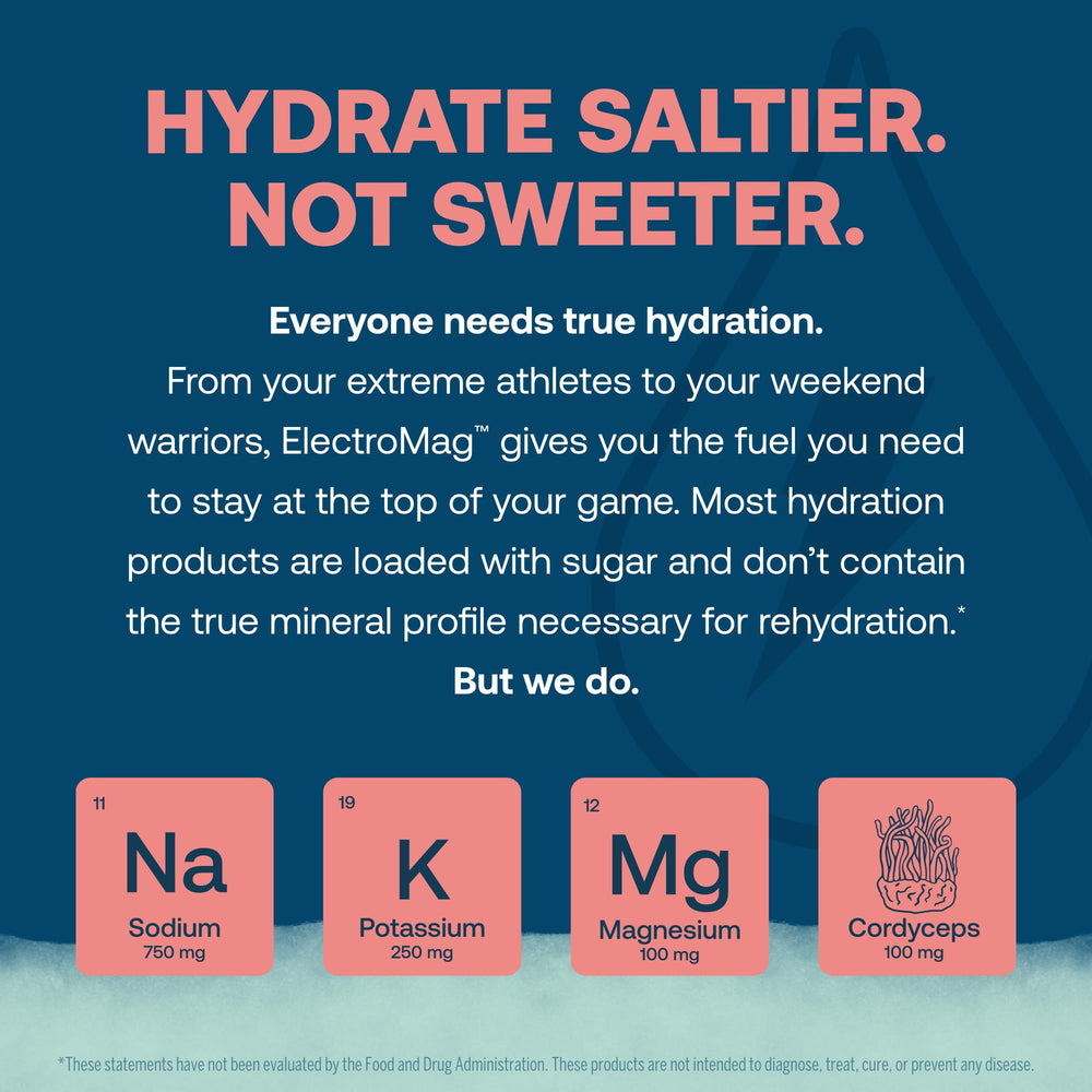 Refreshing hydration setup with ElectroMag during outdoor activity.