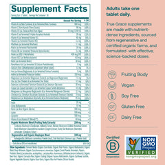 True Grace fermented minerals tablet close-up highlighting nutrient-dense formulation for absorption