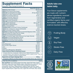 True Grace One Daily Multivitamin packaging highlighting sustainable, eco-friendly design.