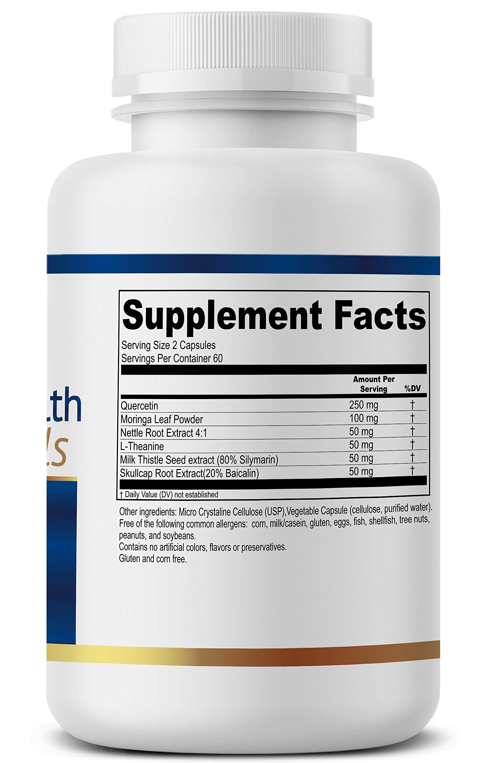 True Healing Naturals Aller-Mast capsules pouring close-up highlights easy dosing for routine
