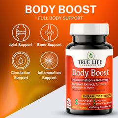 True Life Therapeutics turmeric blend highlighting full-spectrum turmeric for inflammatory balance.