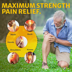 True Love Deep Rub Pain Cream being applied to back for targeted comfort.