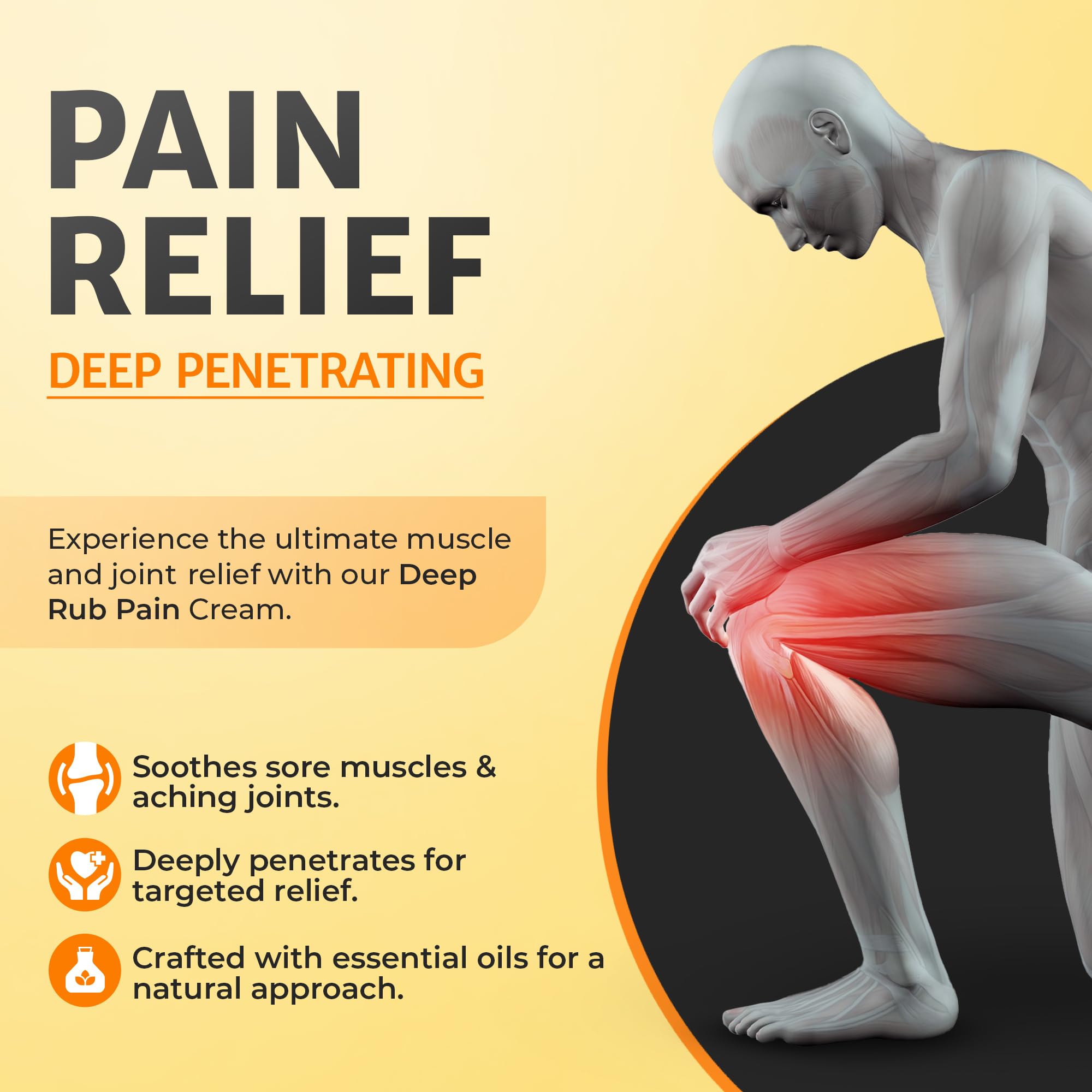 True Love Deep Rub Pain Cream hands illustrating everyday joint support.