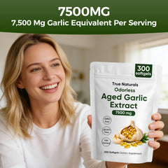 TRUE NATURALS garlic softgels indicate heat stability for reliable use