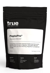 True Nutrition hydrolyzed caseinate powder unflavored, smooth mix for post-workout recovery and hydration.