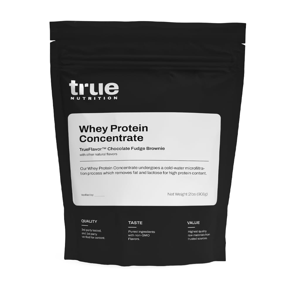 True Nutrition Whey Protein Concentrate bottle for lean muscle support.