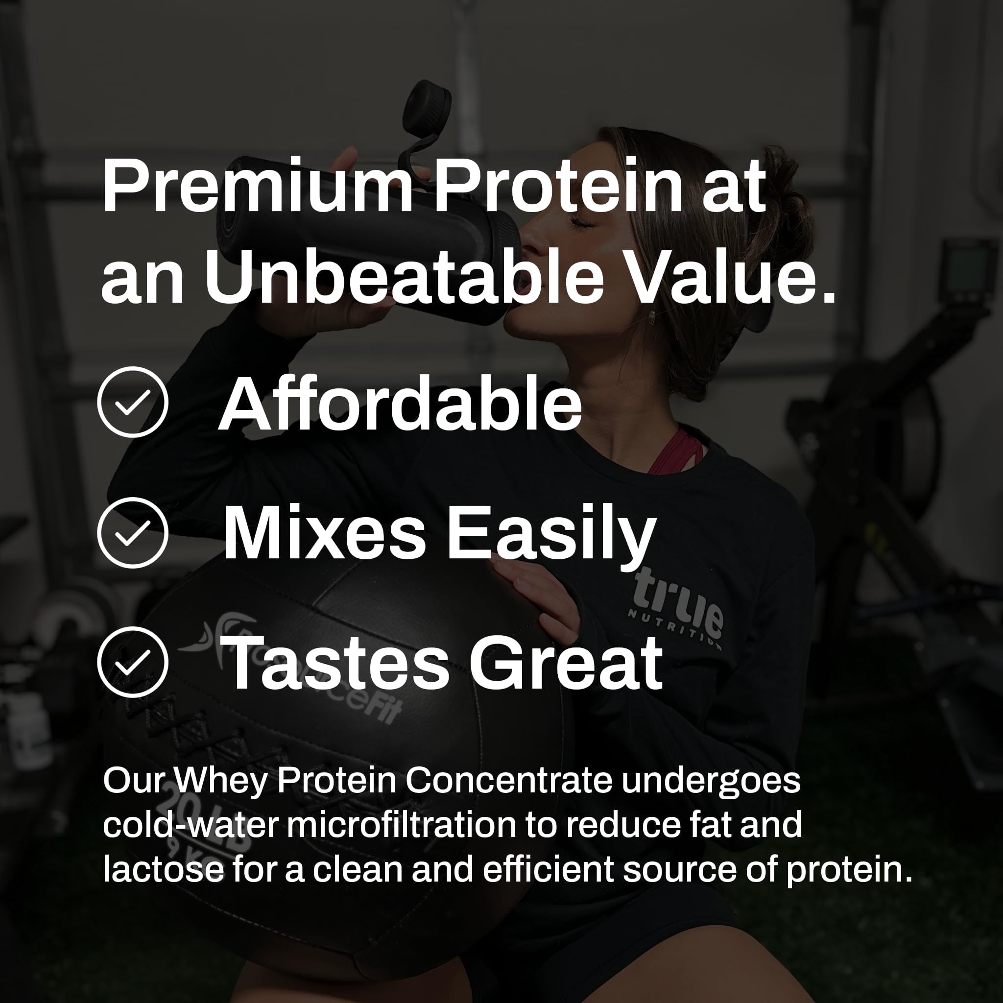 True Nutrition Whey Protein Concentrate ready shake for convenient recovery.