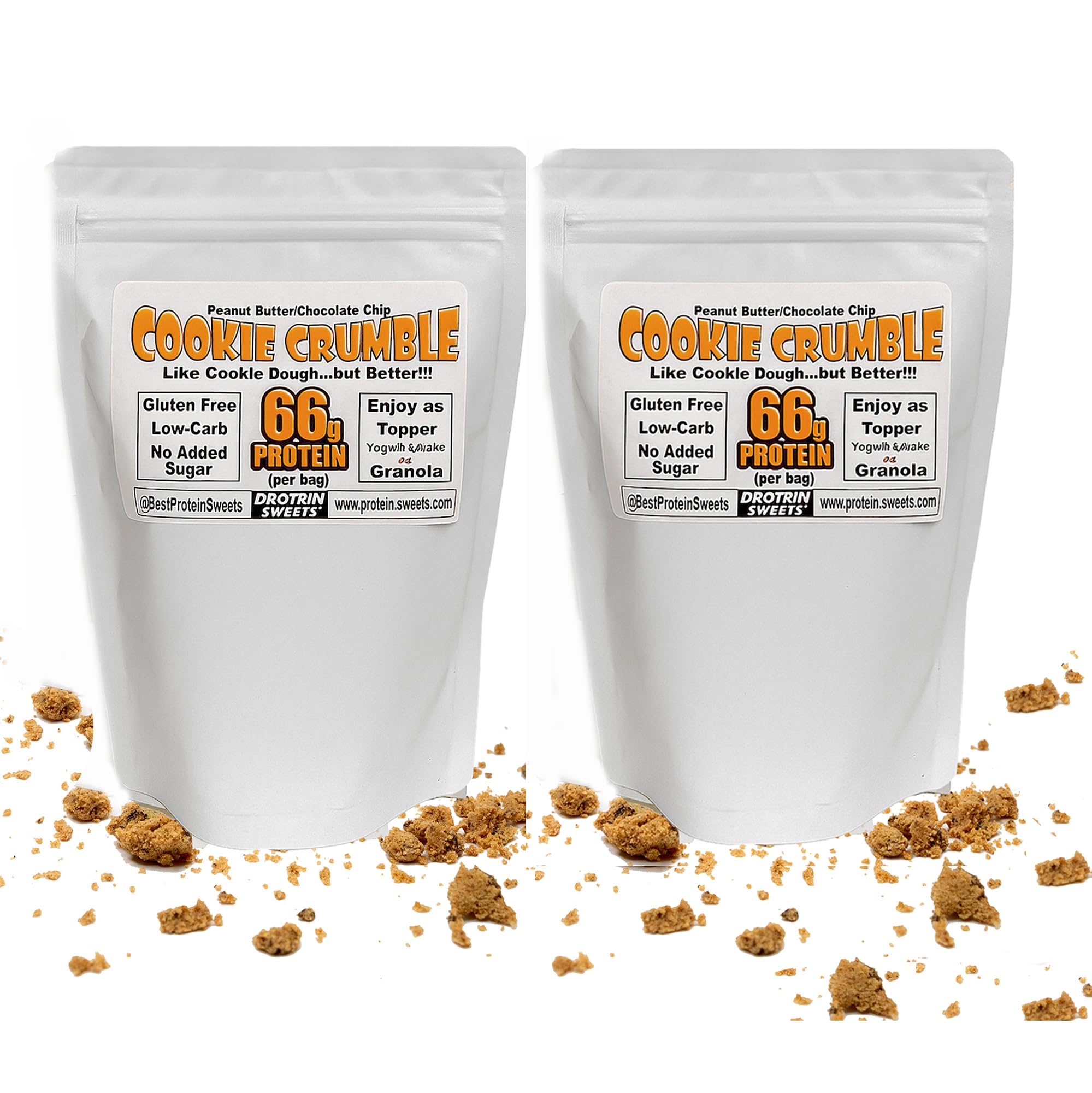TRUE PATH High Protein Cookie bag showing peanut butter crumble, ideal post-workout snack