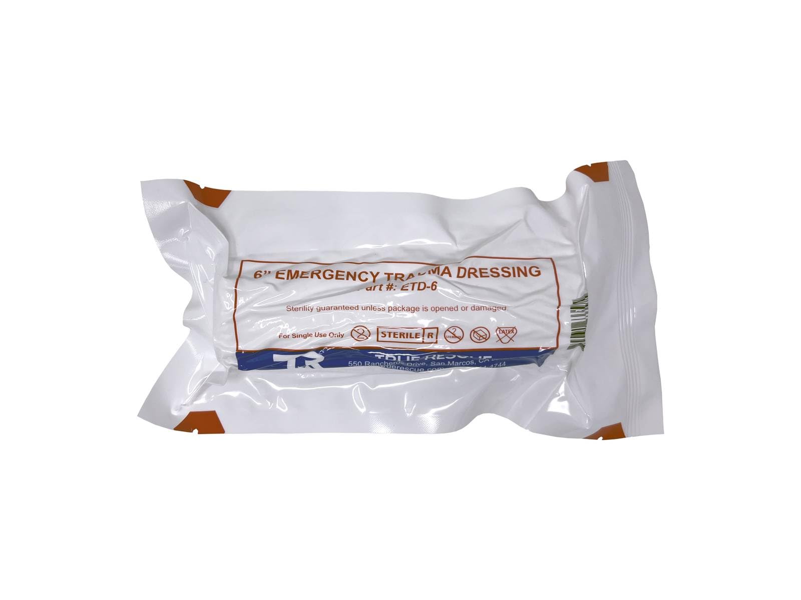 True Rescue emergency dressing covers large wounds and maintains pressure