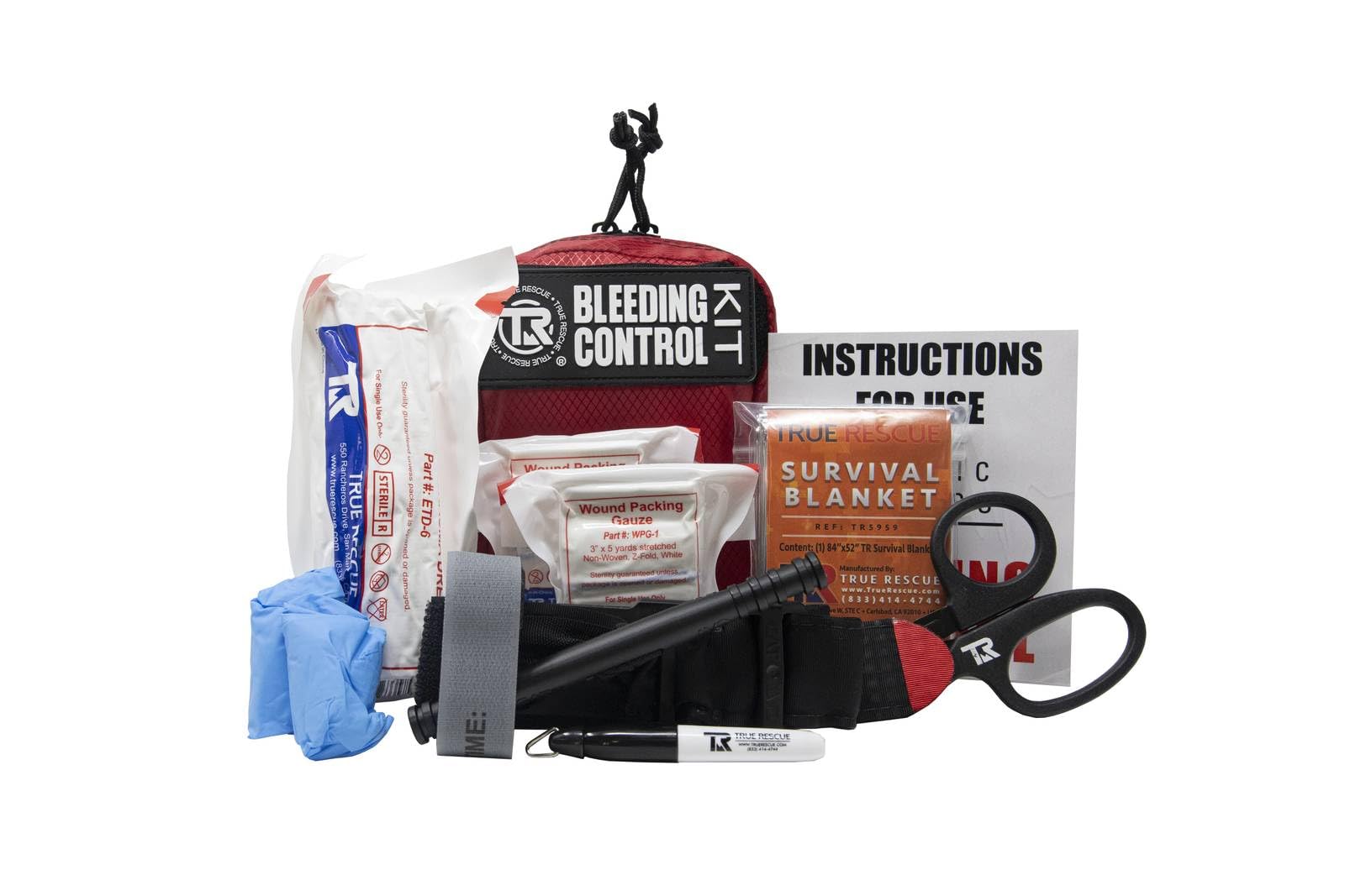 True Rescue bleeding control kit standard tourniquet aids quick bleeding control in emergencies