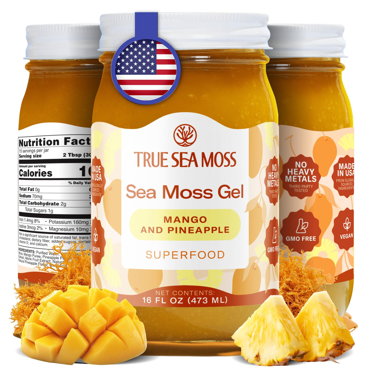 TrueSeaMoss gel bottle showing smooth texture for daily use