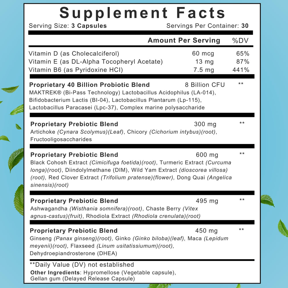 True Spring Eve Balance dosage spoon with capsules for convenient daily intake