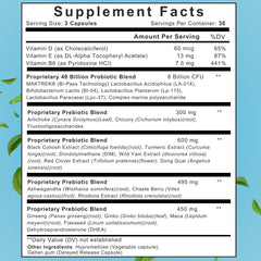 True Spring Eve Balance dosage spoon with capsules for convenient daily intake