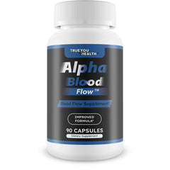 Alpha Blood Flow by True You Health bottle pour for daily circulation support
