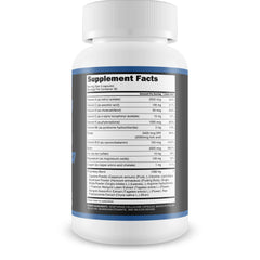 Close-up of Alpha Blood Flow capsules highlighting easy daily intake