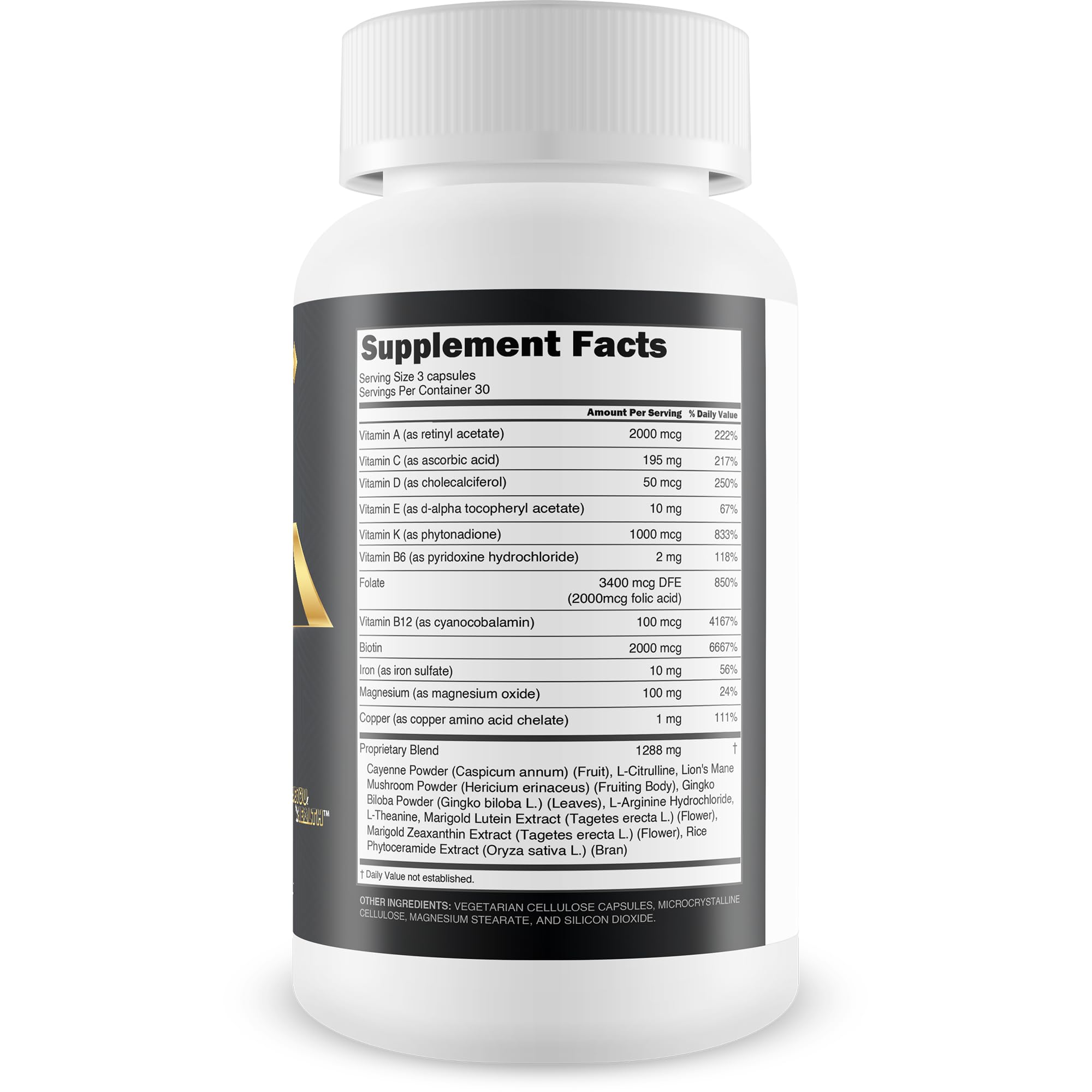 True You Health Blood Flow Power capsules close-up highlighting daily circulation support.