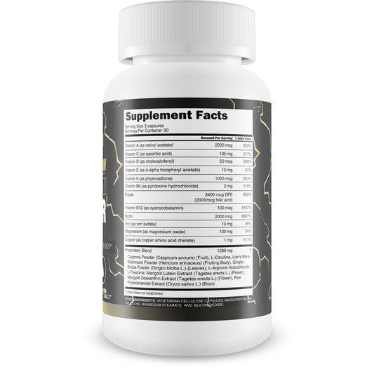 Blood Flow Stallion Power Pro capsules highlighting easy, convenient vascular support
