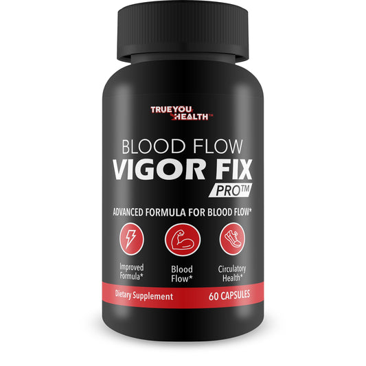True You Health Blood Flow Vigor Fix Pro bottle front for daily circulation support