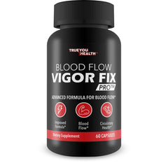 True You Health Blood Flow Vigor Fix Pro bottle front for daily circulation support