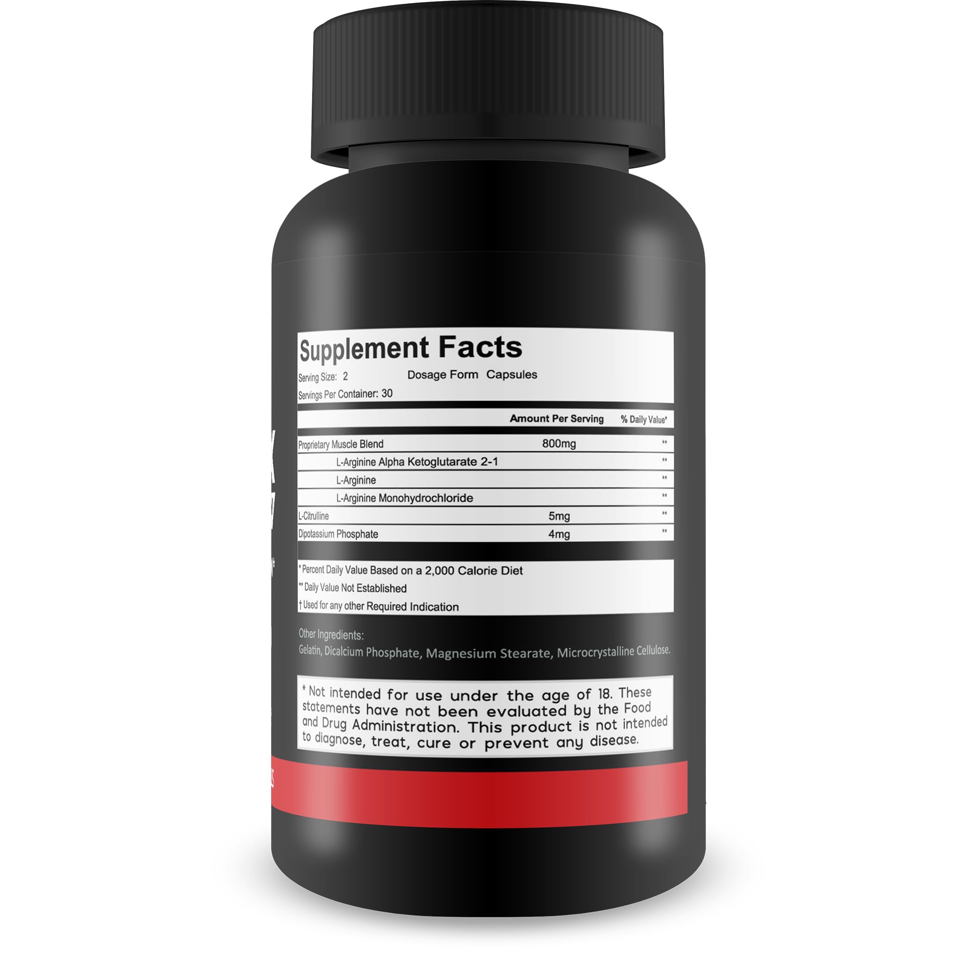 True You Health Blood Flow Vigor Fix Pro bottle side for easy daily use