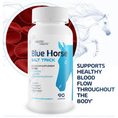 True You Health Blue Horse Salt Trick capsules ready for daily circulation support.