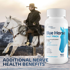 True You Health Blue Horse Salt Trick ingredients list highlighting minerals and amino acids for circulation.